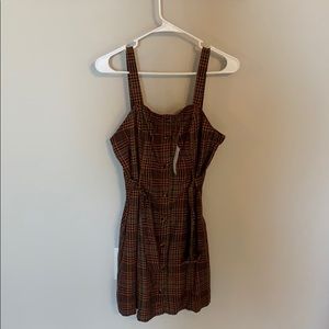 American Eagle Plaid Dress with Belt